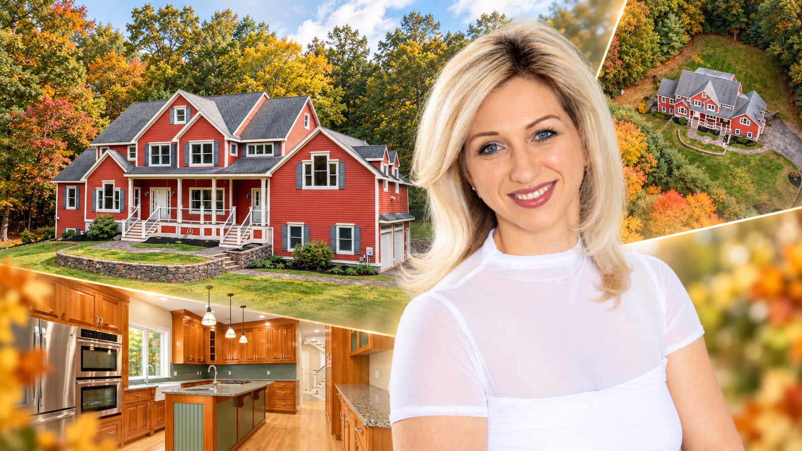 Kristina Listapad with professional photography of a New England home